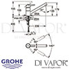 Grohe Concetto Single-Lever Sink Mixer Dimensions